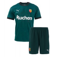 Echipament fotbal RC Lens Tricou Deplasare 2024-25 pentru copii maneca scurta (+ Pantaloni scurti)